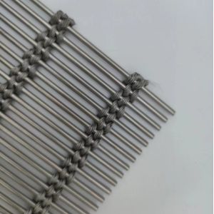 Room Divider Solution Flexible Metal Mesh Fabric PVD For Covering Wall