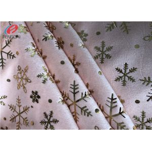 Super Soft Bronzing Printed Minky Plush Fabric Polyester Velboa Fabric For