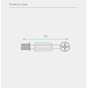Nickel Plated Minifix Connecting Bolts High Strength For Knockdown Furniture