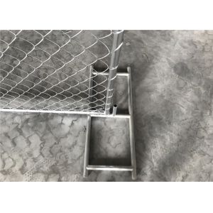Buy cheap HDG1.2 oz/ft Temporary Chain Link Fence Height 4' 6' 8' Height 9' 9.5' 10' 12' Width Chain Mesh 57mm x 57mm x 2.7mm dia from wholesalers