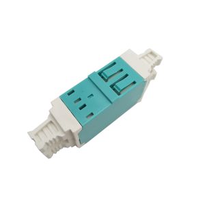 Buy cheap LC Quad Double Deck 4 Port fiber adapter, Singlemode SM/OM3/OM4 Durable,for high-density applications from wholesalers