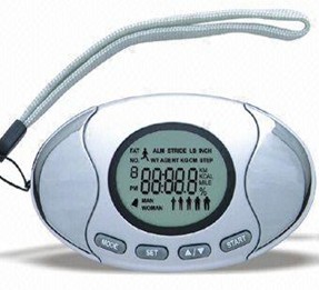 Buy cheap DC 3V, double line LCD, ABS material, alarm clock Step Counter Pedometer from wholesalers