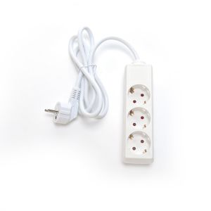 Buy cheap White 220V Euro Power Strip Surge Protector for Software Reengineering 3 Outlets 6ft Power Cord and Customized Support from wholesalers