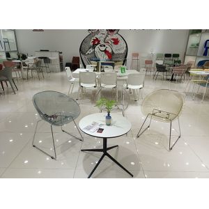 Buy cheap 45cm 75cm Clear Acrylic Dining Chairs PC  Polycarbonate product