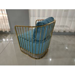 Buy cheap Luxurious Velvet 59cm 76cm Wrought Iron Sofa Set from wholesalers