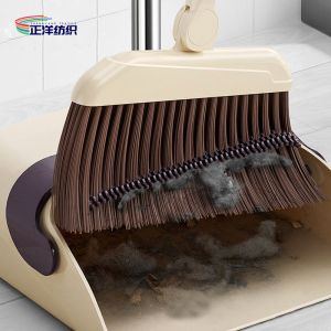 93cm Broom Dustpan Stainless Steel Handle Plastic Windproof Rubber Scraper