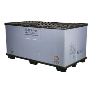 Buy cheap Large OEM turnover packaging car plastic pallet box gaylord pallet vehicle packaging design pallet box from wholesalers