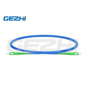 Buy cheap 1m SC APC to SC APC Simplex OS2 Single Mode Indoor Armored PVC (OFNR) 3.0mm Fiber Optic Patch Cable from wholesalers