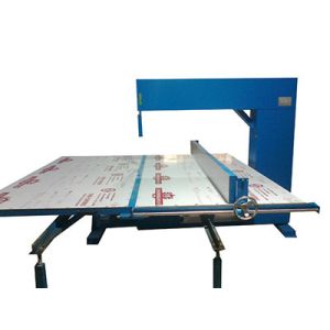 Buy cheap Vertical Polyurethane Memory Foam Cutting Machine Adjustable Speed Manual from wholesalers