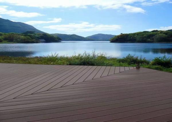 Quality Waterproof Wpc Wood Plastic Composite Deck Boards Customized Color Easy Clean for sale