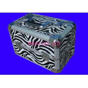 Buy cheap Zebra Aluminum Cosmetic Cases,Professional Aluminum Cosmetic Train Case from wholesalers