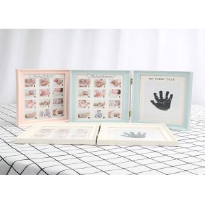 Buy cheap Wood Safe Baby Hand And Footprint Photo Frame Kit Non Toxic Ink Pad For Girls / Boys from wholesalers