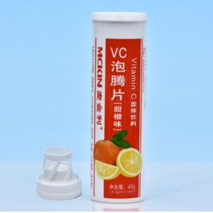 Buy cheap 99mm Vitamin E Effervescent Tablet Tube Plastic Container Bottles Packaging With Desiccant from wholesalers