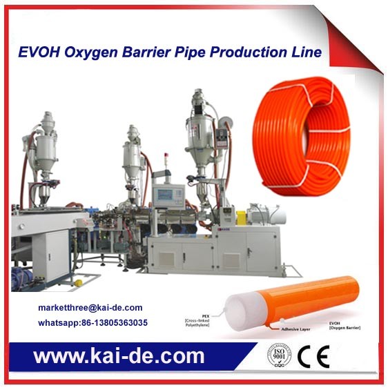 Quality 3 layer PERT/EVOH Oxygen Barrier Composite Pipe Extruder Machine China supplier for sale