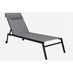 Buy cheap KD Textilene 5 Position Adjustable Backrest Sun Bed With Wheels Pillow 540G from wholesalers