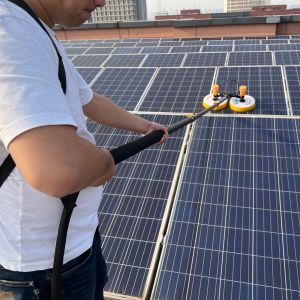 Buy cheap Solar Panel Cleaning Water Fed Pole Kit with 7.5 Meters Extendable Handle and End Brushless Motor from wholesalers