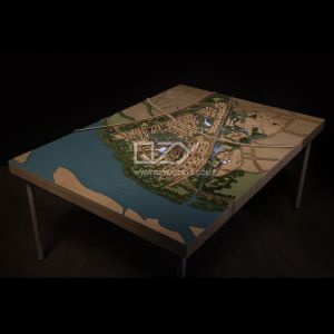 Buy cheap 1:1000 Urban Planning Model with Conceptual Minimalism Style and Handmade Craftsmanship for Display and Study from wholesalers