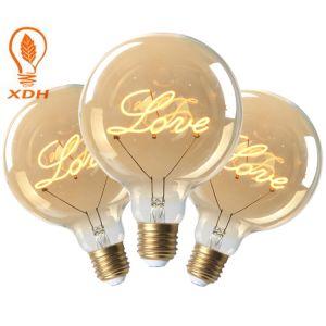 Dimmable 3000k Edison Bulb LED G125 E27 Filament Globe