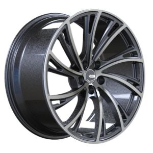 Brushed Black One Piece Forged Wheels Multi Spoke 20x10