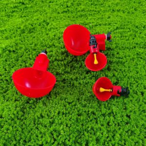 Buy cheap Round Plastic Automatic Poultry Drinking Bowl Red from wholesalers