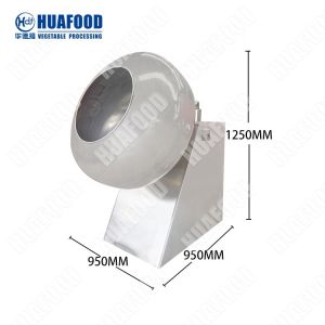 Buy cheap New efficient peanut dragee coater chocolate almond coating machinery from wholesalers