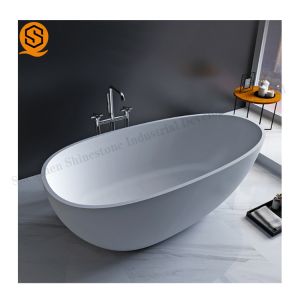 Buy cheap Solid Surface Faux Stone Bathtub Matte / Glossy Surface Finish from wholesalers