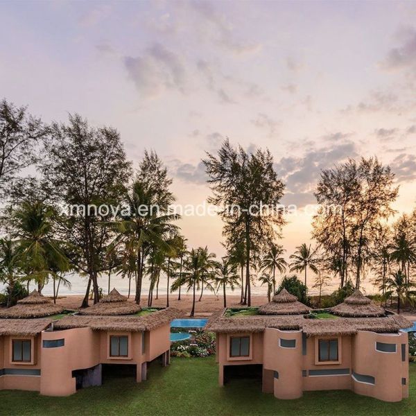 Synthetic PVC Thatch Roofing Material for Customized Fireproof Simulation