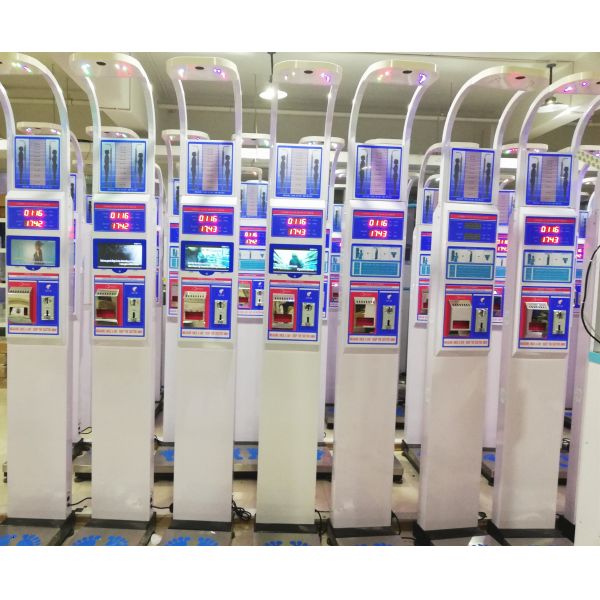 Quality Adult Body Height Weight Bmi Machine With Omron Blood Pressure Measurement for sale