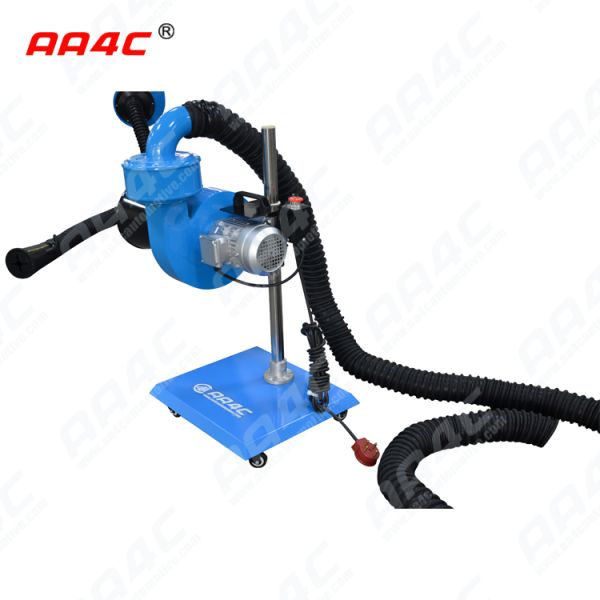 AA4C car exhaust extracting system auto vehicle exhaust dolly for car with single or dual pipe control customize siz