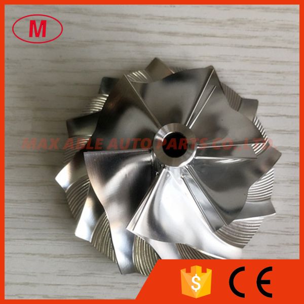 Quality TD05H 16G 48.30/68.01mm 6+6 blades 49178-01560 performance High Blade Slimnose Turbo milling/billet compressor wheel for sale