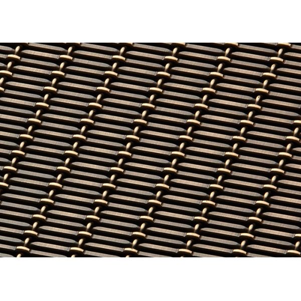 Wall Coverings Design 1.5mm Architectural Woven Wire Mesh Pvdf Black Color Aluminum