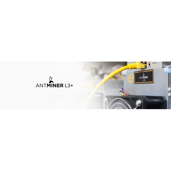 Buy Used Bitmain New Antminer L3+ 504m with PSU Scrypt Miner Ltc Mining Machine L3+