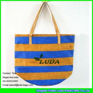 Buy cheap LUDA summer fashion leather handles  cheap paper straw bag from wholesalers
