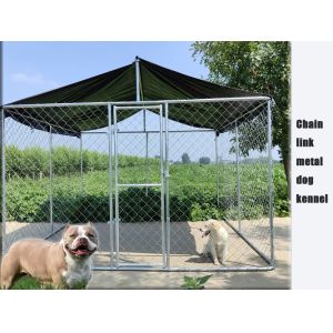 Buy cheap 10x10x6ft Steel Dog Kennel Galvanized Chain Link Dog Run Kennel from wholesalers