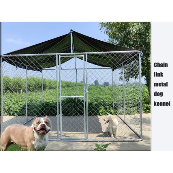 Buy cheap 10x10x6ft Steel Dog Kennel Galvanized Chain Link Dog Run Kennel from wholesalers
