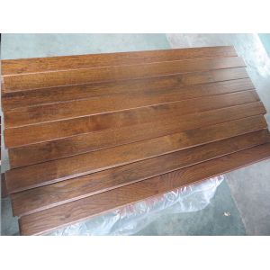 Buy cheap solid American hickory hardwood flooring with distressed finishings from wholesalers