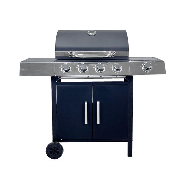 Quality Outdoor Barbeque Gas Grills with Stainless Steel Side Table Custom Black 4 1 Bunners for sale
