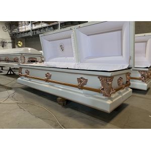 Buy cheap Rectangle Steel Casket Box For Professional Funeral Services from wholesalers