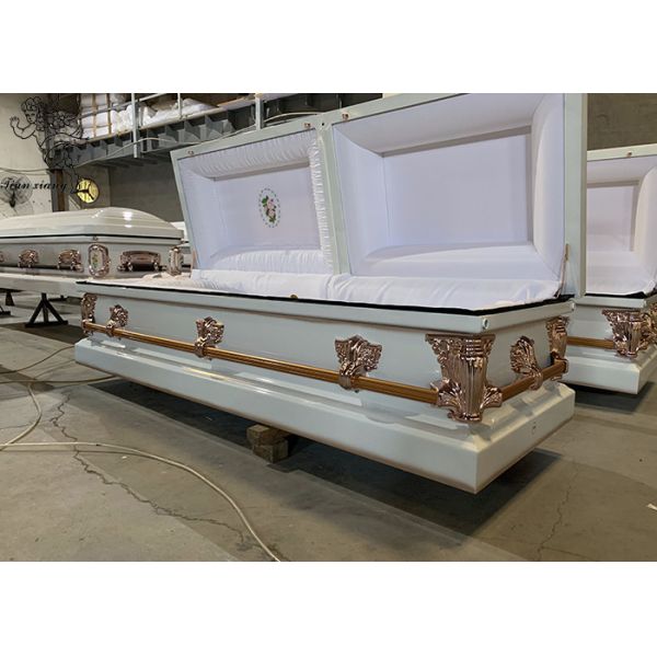 Buy cheap Rectangle Steel Casket Box For Professional Funeral Services from wholesalers