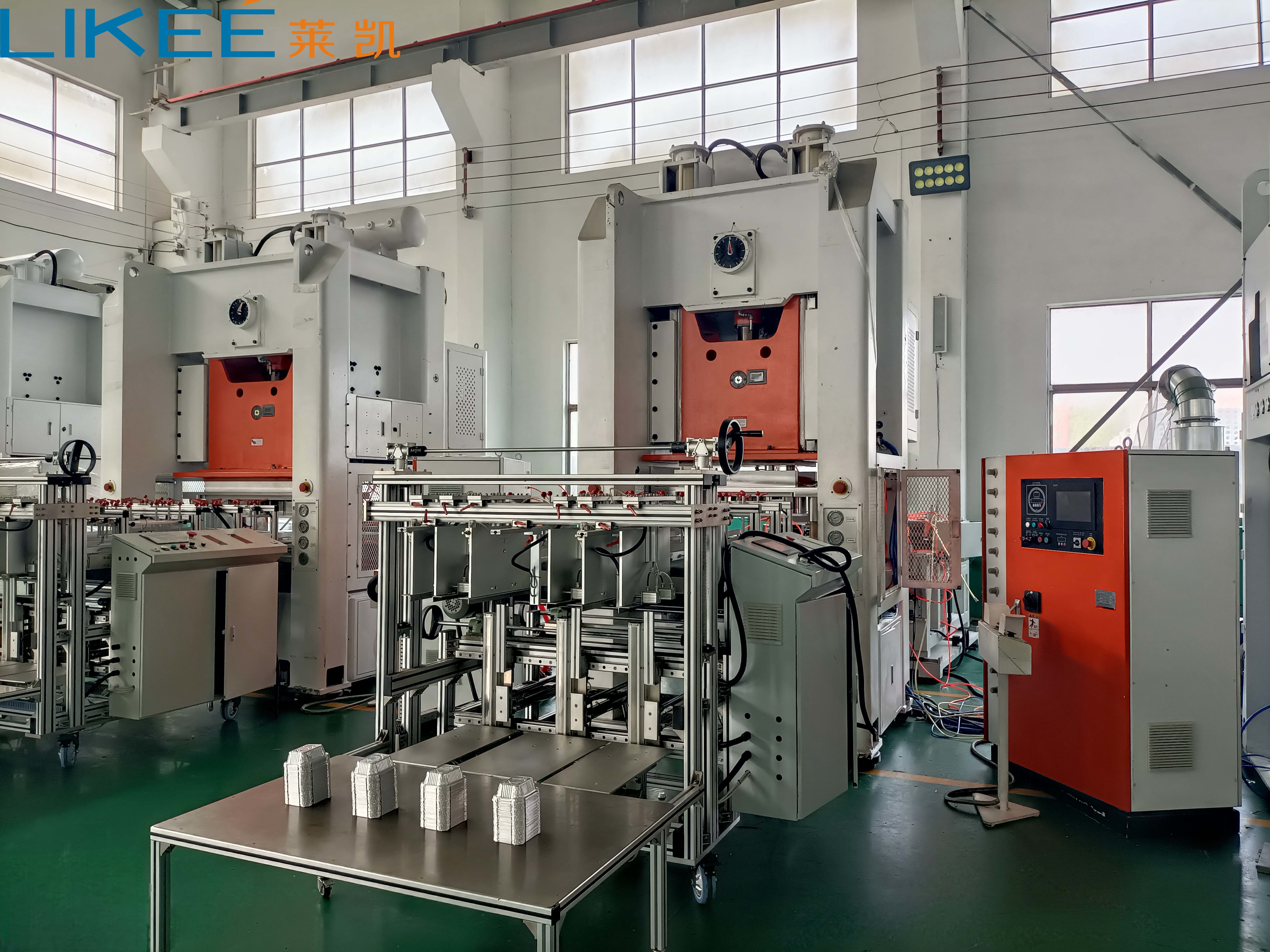 Buy cheap Fully Automatic 12000 Pcs/hour Capacity Aluninum Foil Container Production Line With Long Life from wholesalers