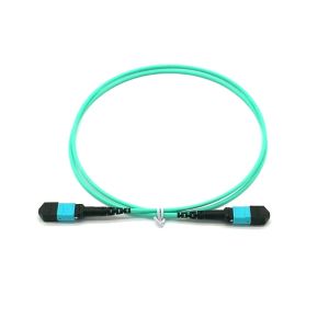 China 24 Fibers MPO Jumper with 0.35dB Max Insertion Loss and 150m at 850nm Reach for High-Speed Data Transmission on sale