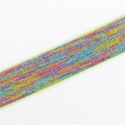 Sequin Striped Jacquard Band for Garment Underwear Waistband Glitter Jacquard