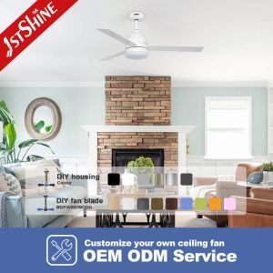 Buy cheap 3 Plywood Dimming Modern LED Ceiling Fan 52 Inch Three Speeds from wholesalers