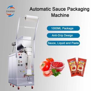 Chilli Tomato Hot Sauce Peanut Paste Ketchup Liquid Milk Filling Packaging