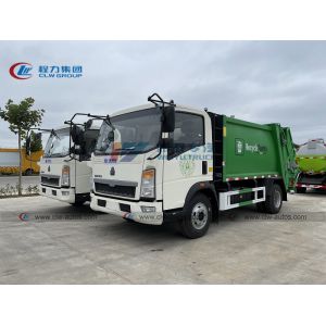 Buy cheap Howo LHD 6m3 Hydraulic Compression Garbage Truck from wholesalers