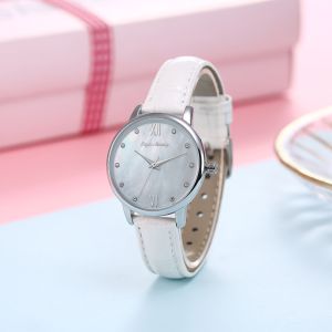 Buy cheap Leather Strap 32mm Dial Alloy Quartz Watch Pearl Shell Dial 3ATM Water Resistant from wholesalers