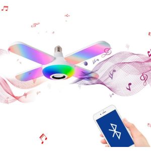 Colorful 50 watt RGB lamp switch smart blue-tooth bedside lights Fan Shaped 3