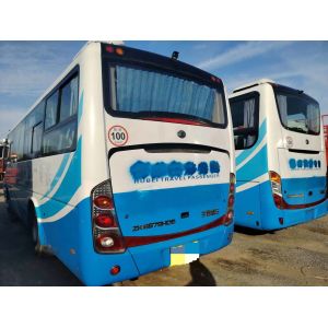Buy cheap Youngtong 39 Seats Used Shuttle Bus ZK6879 Leaf Spring Single Door Good A/C from wholesalers