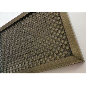 Buy cheap Frame Design Metal Architectural Wire Mesh Screen With Antique Copper from wholesalers