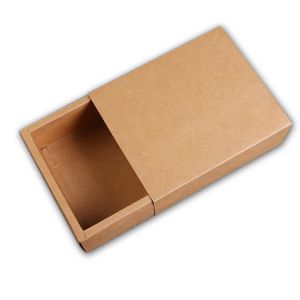China Recyclable Kraft Paper Gift Box With Drawer on sale